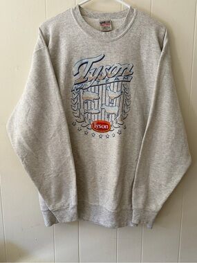 Rare Tyson Grey Graphic Crewneck Pullover Sweatshirt XL Vintage 90’s Mens